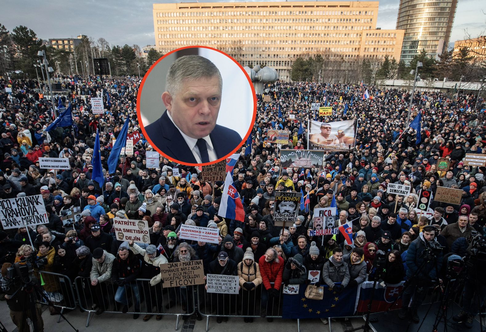 Gorąco na Słowacji. Prokremlowskie nastroje budzą sprzeciwy