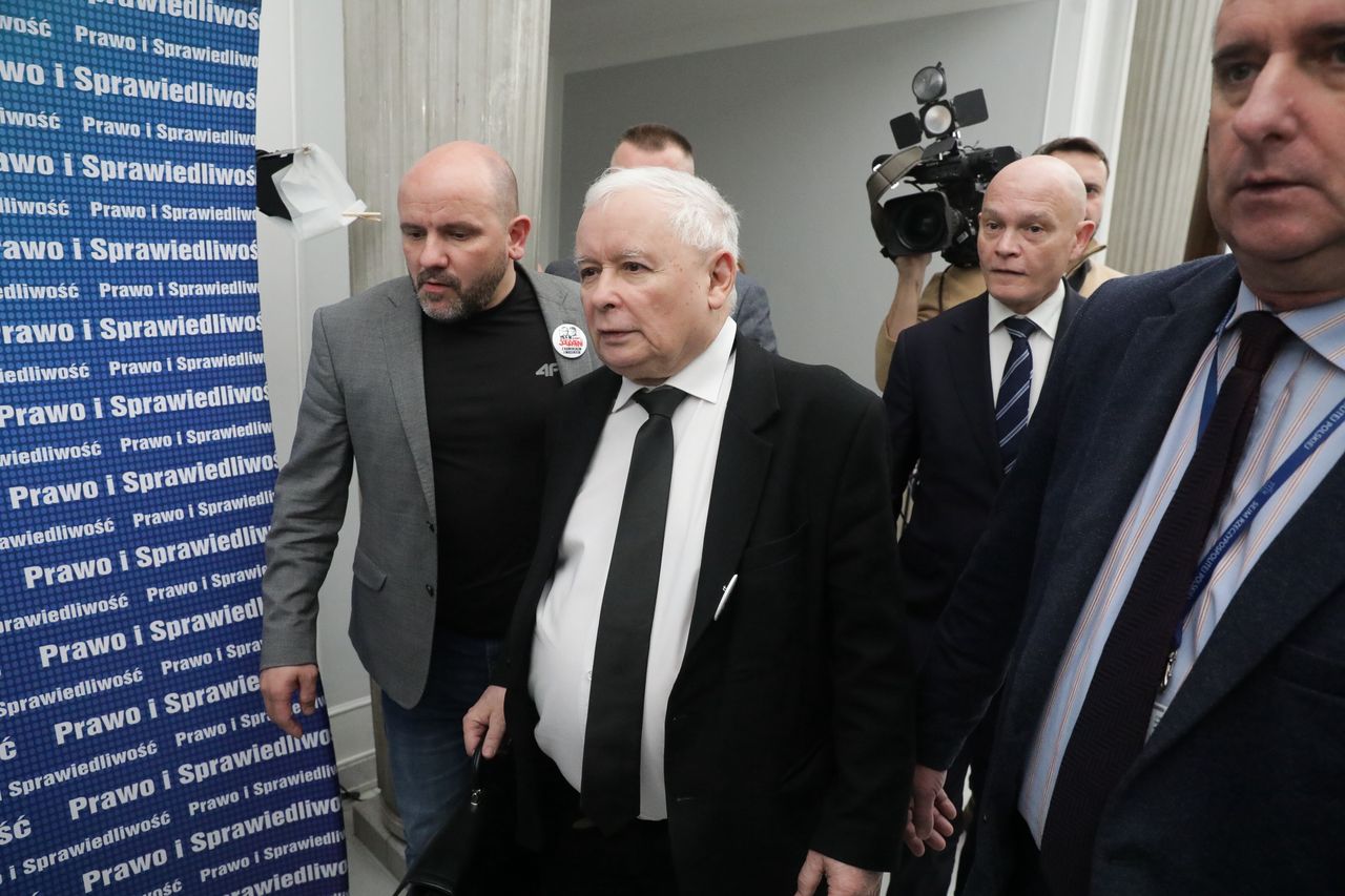 Prezes PiS Jarosław Kaczyński 