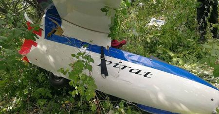 Wypadek w pobliżu lotniska w Radawcu. Dwa szybowce zderzyły się w powietrzu