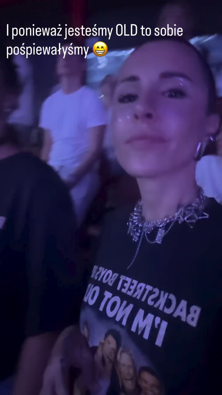 Blanka Lipińska na koncercie Backstreet Boys