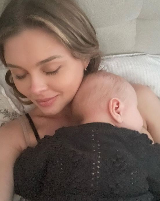 Joanna Opozda z synem Vincentem