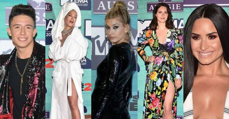 Ucieszony Dawid Kwiatkowski, Rita Ora w szlafroku i "najseksowniejsza kobieta świata" na gali MTV w Londynie (ZDJĘCIA)