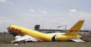 Chwile grozy na lotnisku. Samolot DHL złamał się podczas lądowania