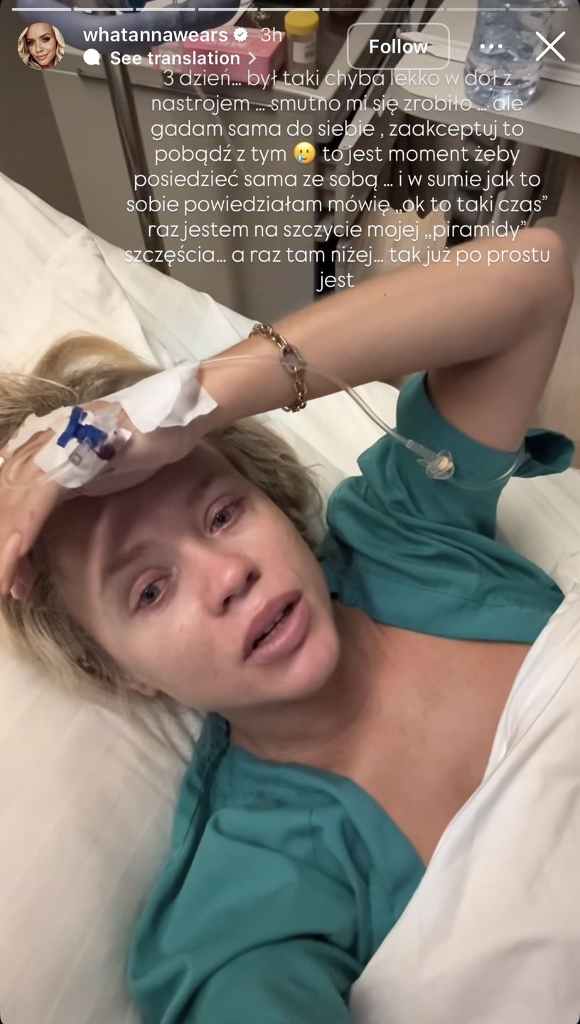 Anna Skura w szpitalu na Bali