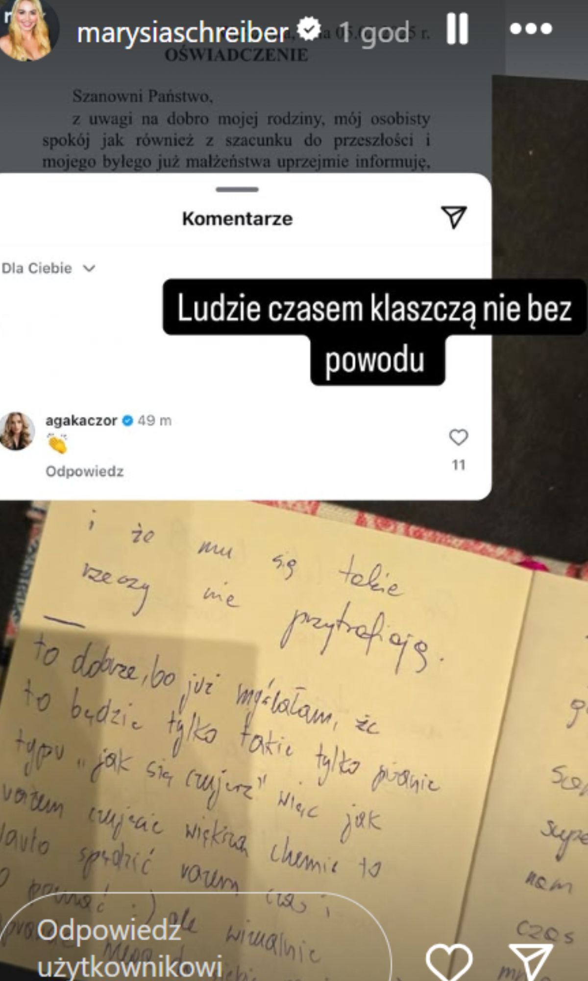 Schreiber oskarża Kaczorowską o zdradę 