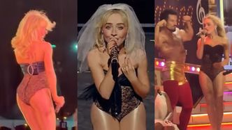 Sabrina Carpenter zagrała koncert w KORONKOWYM BODY. Półnaga wokalistka zachwyciła widzów Coachelli (WIDEO)