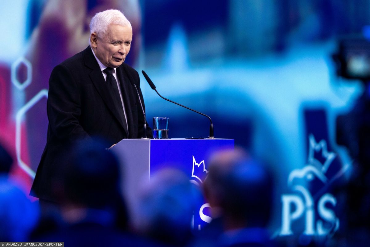 Prezes Jarosław Kaczyński podczas poprzedniej konwencji PiS