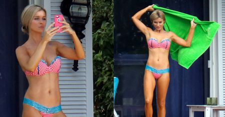 Krupa w bikini z psem i mężem! (ZDJĘCIA)