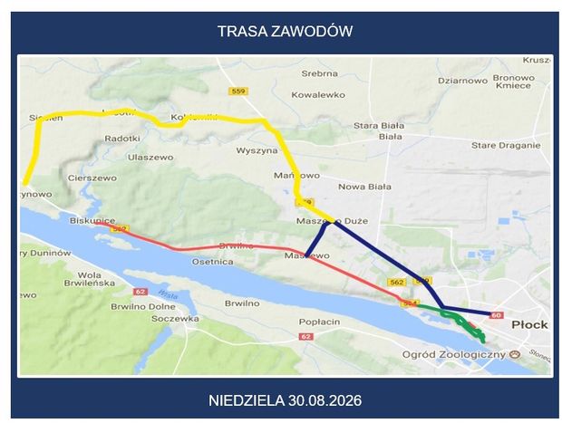 Duże utrudnienia w Płocku. Te ulice będą zamknięte podczas Garmin Triathlon Tour