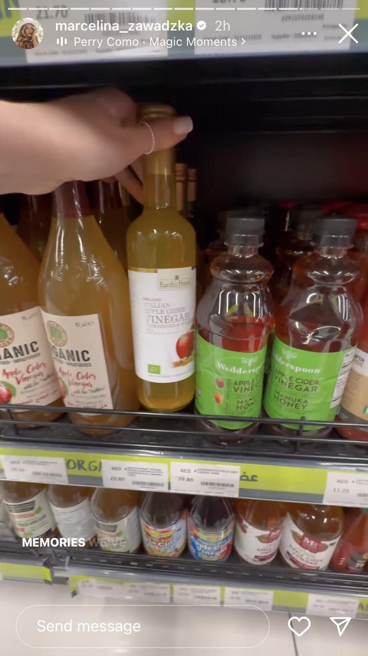 Marcelina Zawadzka relacjonuje zakupy w markecie w Dubaju