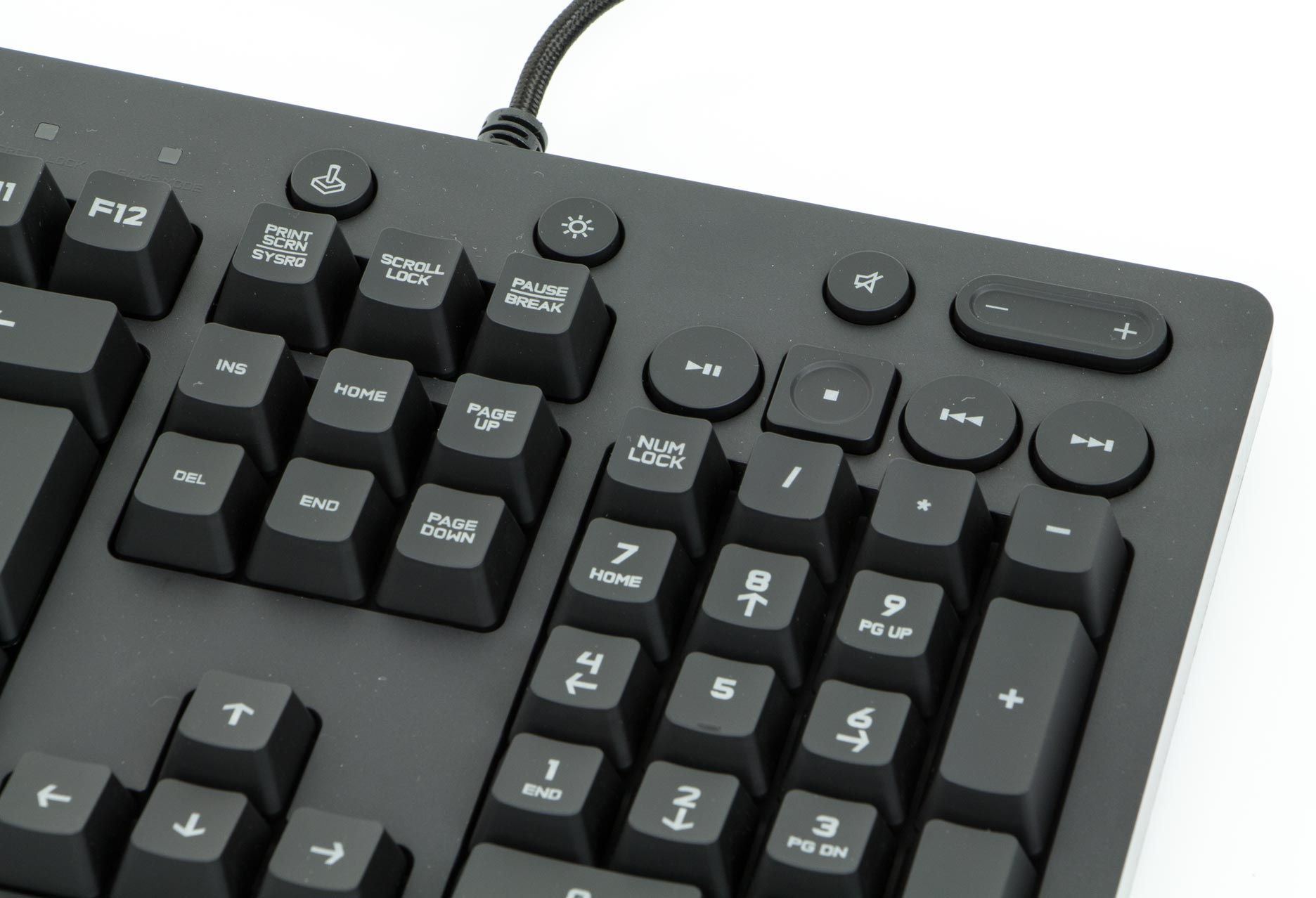 Logitech G213 Prodigy - klawisz podświetlenia i trybu gry