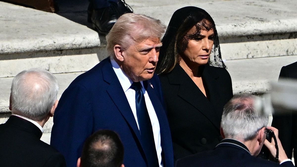 Donald Trump na pogrzebie papieża Franciszka