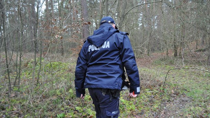 grzybobranie policja las
