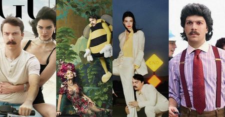 "Zaginiony brat bliźniak" Kendall Jenner dokleja się do jej zdjęć! Zdobył już milion followersów... (ZDJĘCIA)