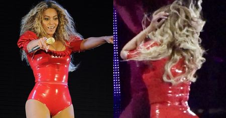 Pośladki Beyonce na scenie w Nowym Jorku (ZDJĘCIA)