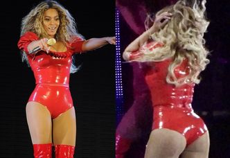 Pośladki Beyonce na scenie w Nowym Jorku (ZDJĘCIA)