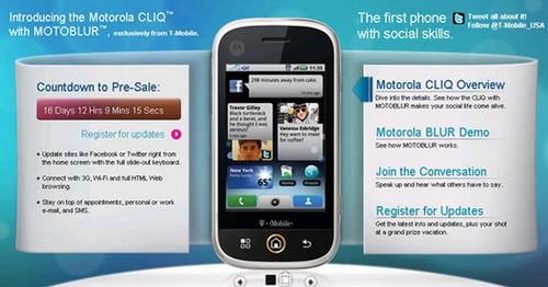 Motorola CLIQ od 19 października