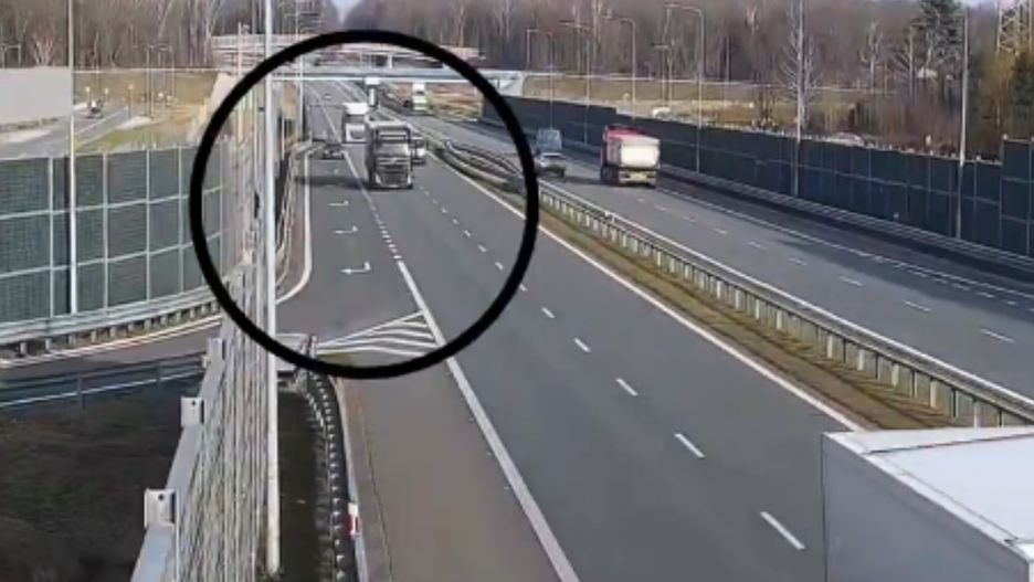 Niebezpieczna sytuacja na drodze