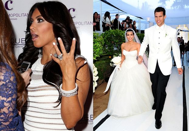 Były maż Kardashian sprzedał pierścionek zaręczynowy Kim! Za 620 000!