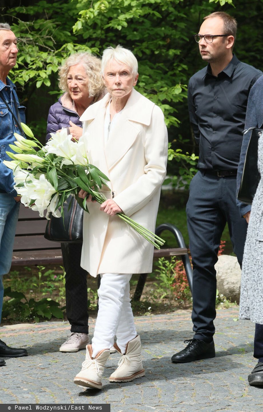 Pogrzeb Ewy Dałkowskiej - Ewa Błaszczyk i Paweł Wodzyński