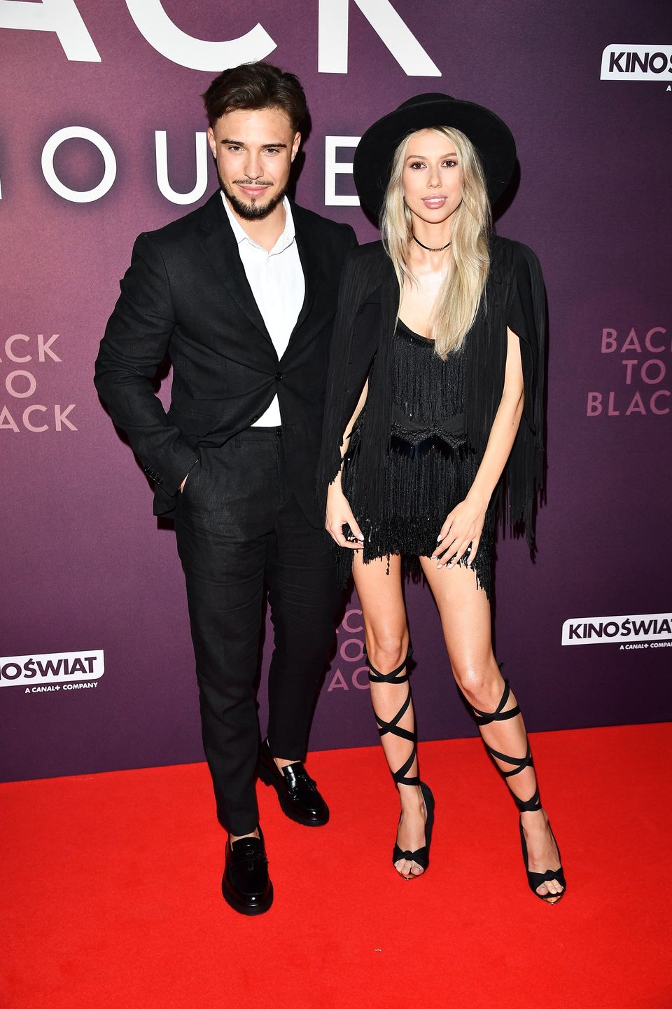 Leon Myszkowski z Ksenią na ściance