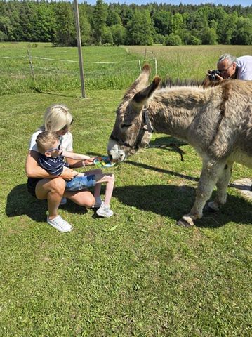 Dzieci ze Szkoły Specjalnej Podstawowej Promyk w Ostrowcu Świętokrzyskim wybrały się na wycieczkę do Farmy Osiołkowo