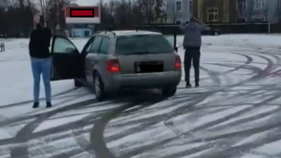 Driftował na parkingu. 23-latek zapłaci wysoką karę 
