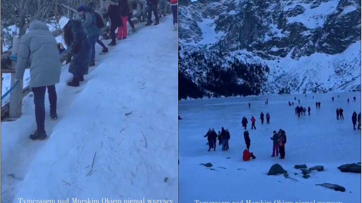 Turyści nad Morskim Okiem dają popis bezmyślności