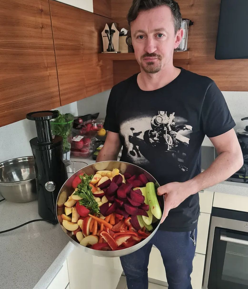 Adam Małysz w kuchni