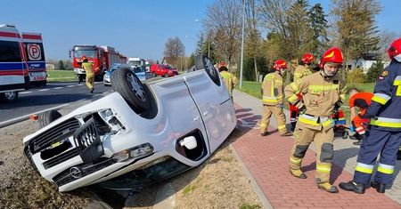 Poważny wypadek w Wojcieszynie. Zablokowana DW-747 Lublin – Bełżyce