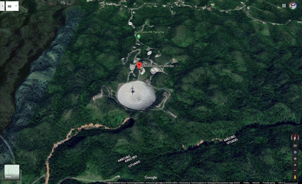 Arecibo w Google maps