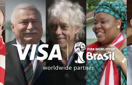 Lech Wałęsa w piłkarskiej reklamie Visy (wideo)