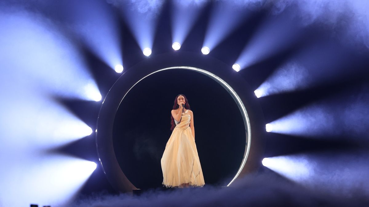 Eden Golan representing Israel with the song 'Hurricane' performs during the preview for the second semi-final of the 68th edition of the Eurovision Song Contest (ESC) at Malmö Arena, in Malmö, Sweden, 09 May 2024. EPA/ANDREAS HILLERGREN SWEDEN OUT Dostawca: PAP/EPA.