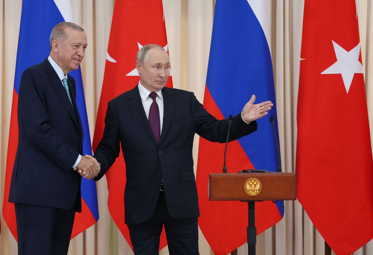 Recep Tayyip Erdogan and Władimir Putin