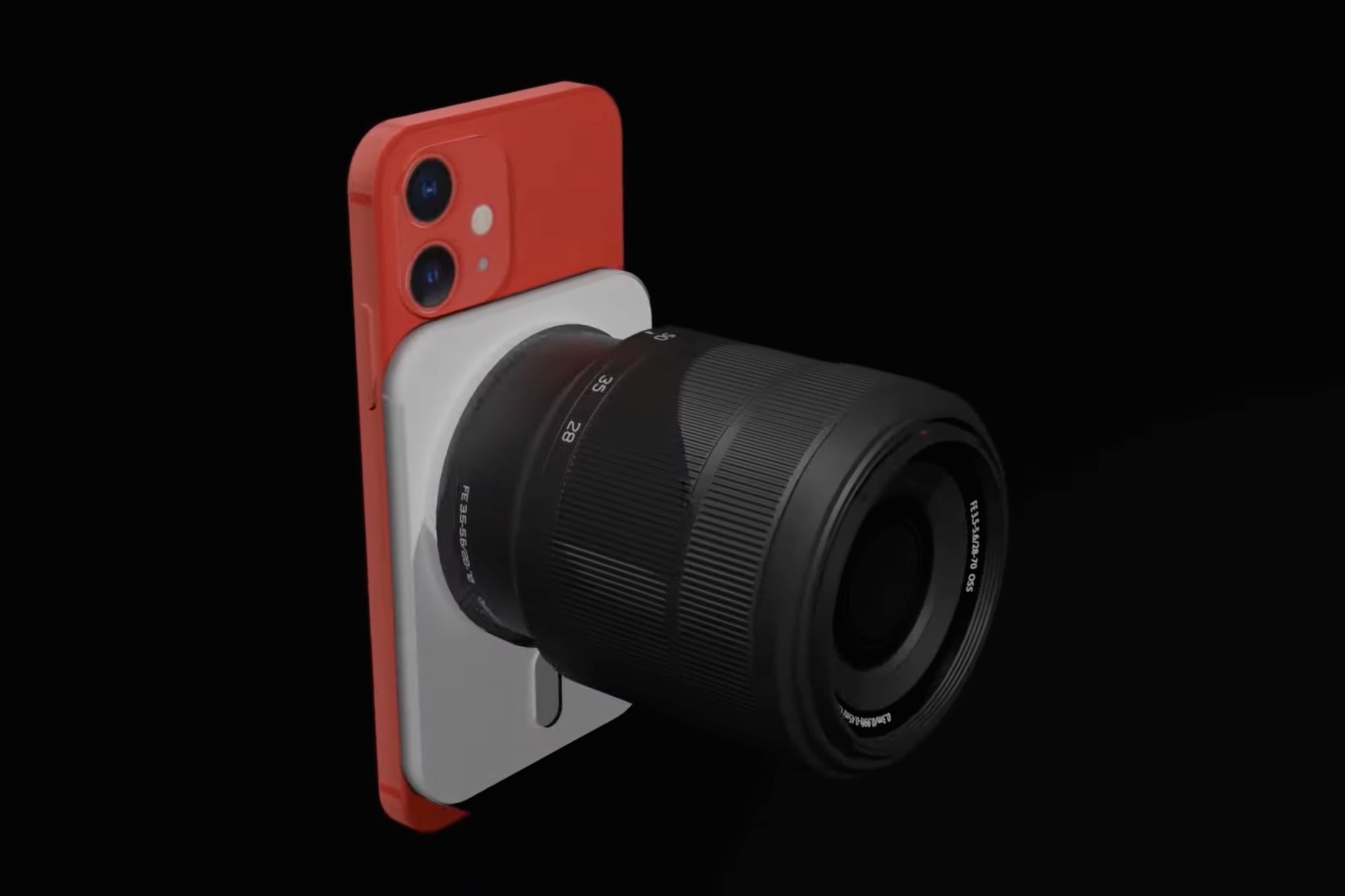 Ciekawy projekt: Matryca Full Frame do iPhone'a mocowana na MagSafe 2