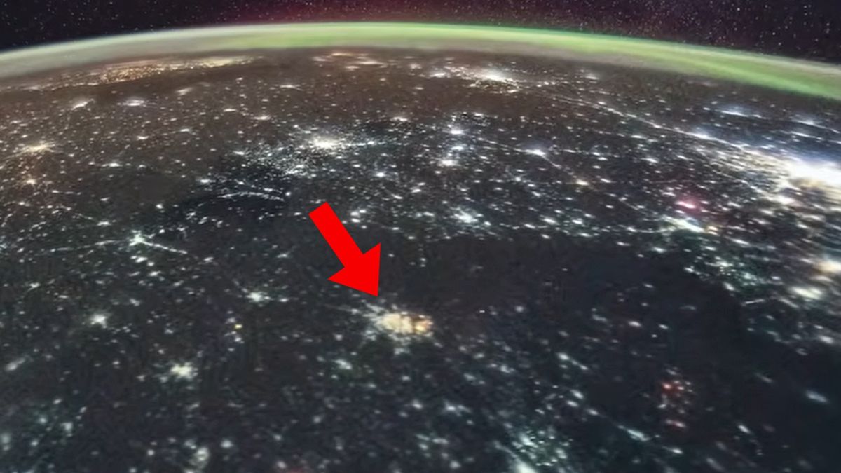 Kijów podczas ataku widziany z Międzynarodowej Stacji Kosmicznej