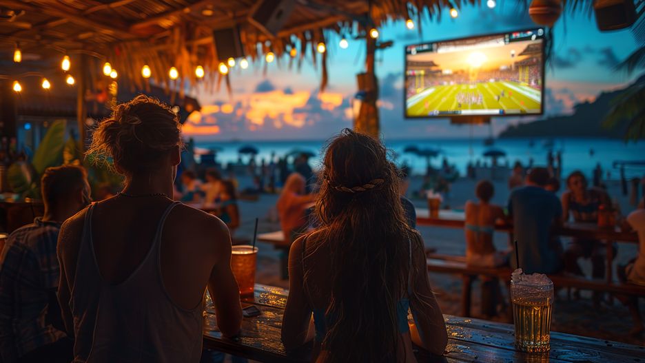 Osoby bawiące się w klubie na plaży natychmiast zareagowały na d
