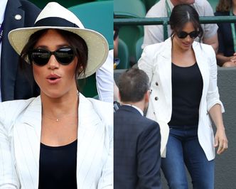 Meghan Markle pojawiła się na Wimbledonie! Kibicowała Serenie Williams (FOTO)