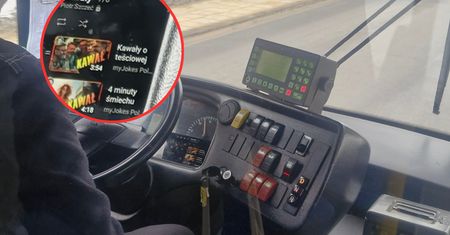 Zobaczył, co robi kierowca autobusu. Od razu chwycił za telefon