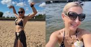 Magdalena Narożna ZALOTNIE kręci bioderkami w bikini w groszki: "Boska Latynoska" (FOTO)