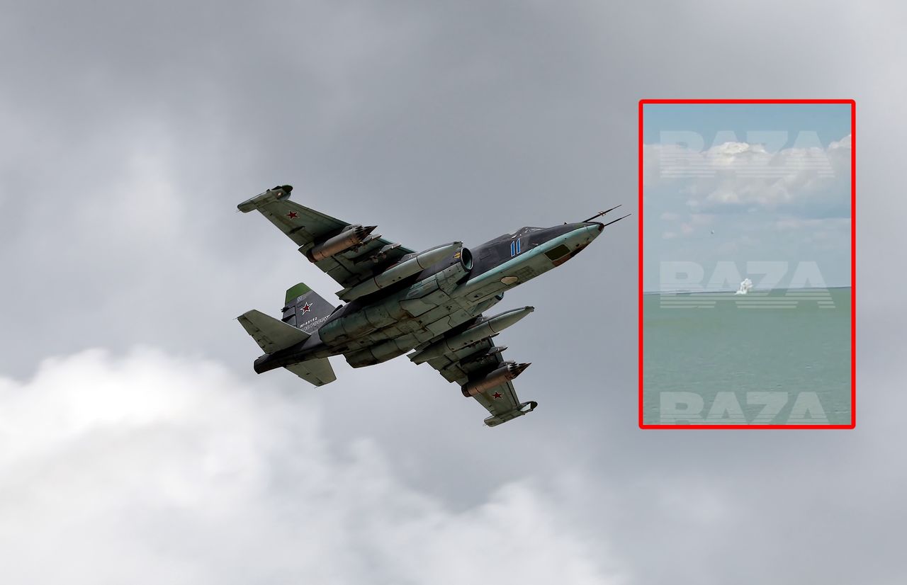 Runął prosto do morza. Rosja straciła samolot szturmowy Su-25