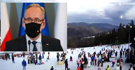 Tłumy na stokach. Zamiast nart wybrali sanki. Minister przypomina o zasadach