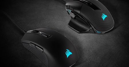 Nowe myszki Corsair - Nightsword z „inteligentną regulacją wagi” i symetryczna M55