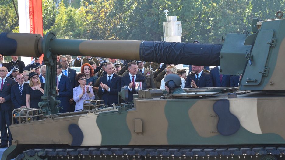 Czołg K2 na defiladzie w Warszawie