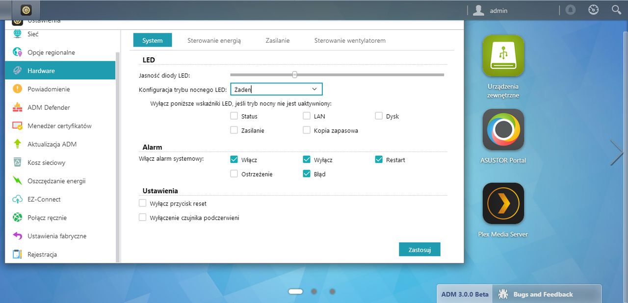 Asustor AS6302T - oprogramowanie