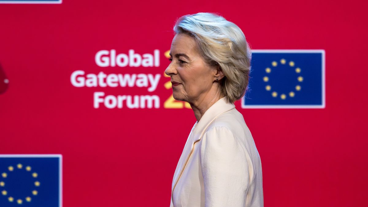 Global Gateway Forum Takes Place In BrusselsBRUSSELS, BELGIUM - OCTOBER 09: Ursula von der Leyen, President of the European Commission, arrives to the opening of the EU's Global Gateway Forum on October 09, 2025 in Brussels, Belgium. The second edition of the Global Gateway Forum is a gathering of leaders from governments, financial institutions, and the private and public sectors to advance global connectivity through investment in accordance with the UN's Sustainable Development Goals. (Photo by Omar Havana/Getty Images)Omar Havana