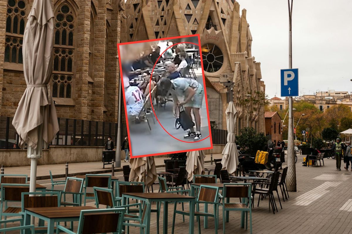 Tego jeszcze nie było. Złodziej stopą ukradł torbę
