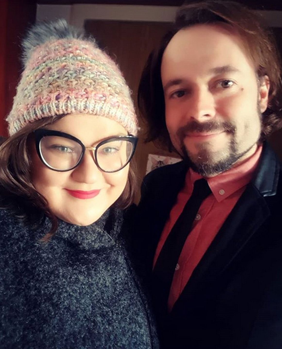 Dominika Gwit z mężem