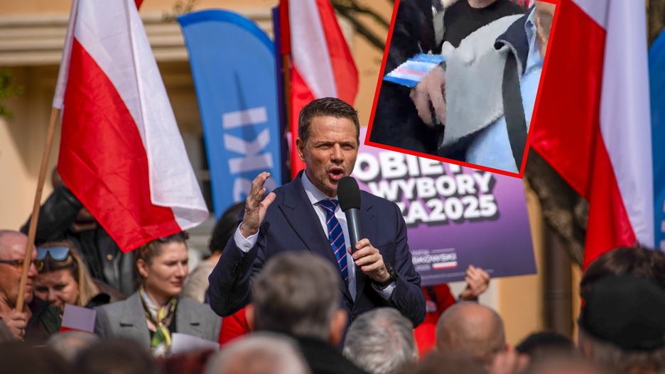 Incydent na wiecu Rafała Trzaskowskiego