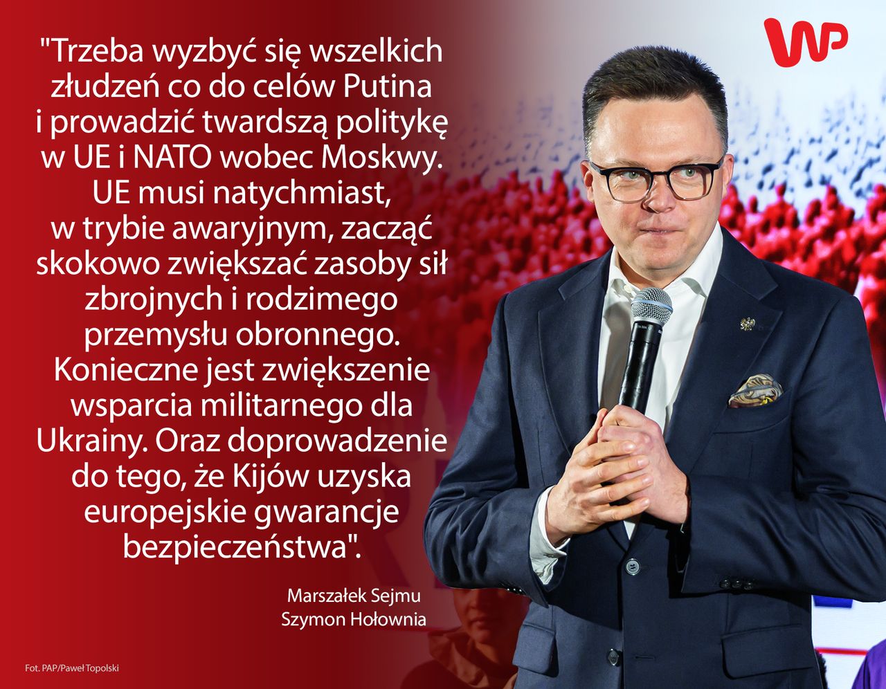 Marszałek Sejmu Szymon Hołownia w wywiadzie dla Wirtualnej Polski